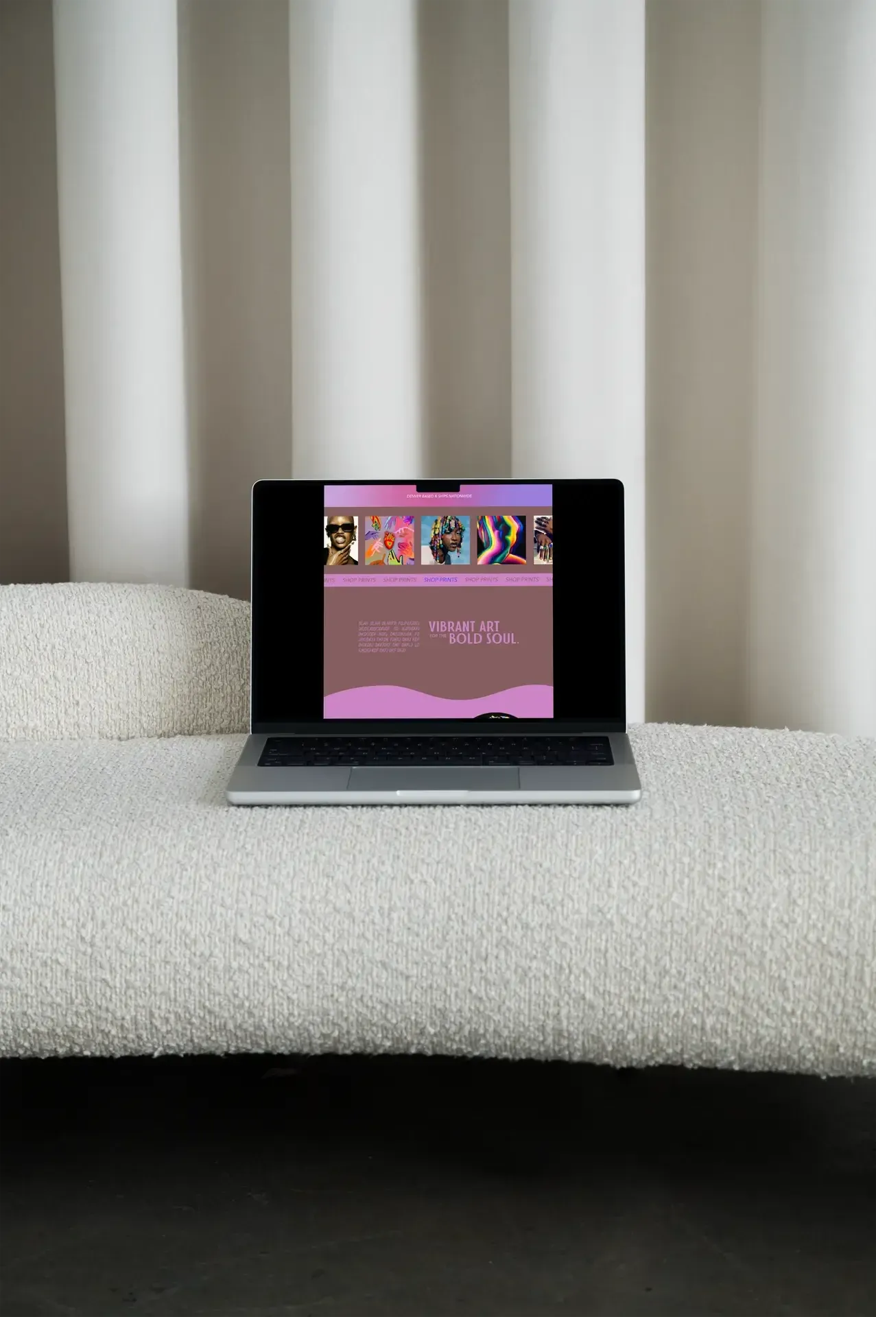 Foxxy Kay Studios website mockup