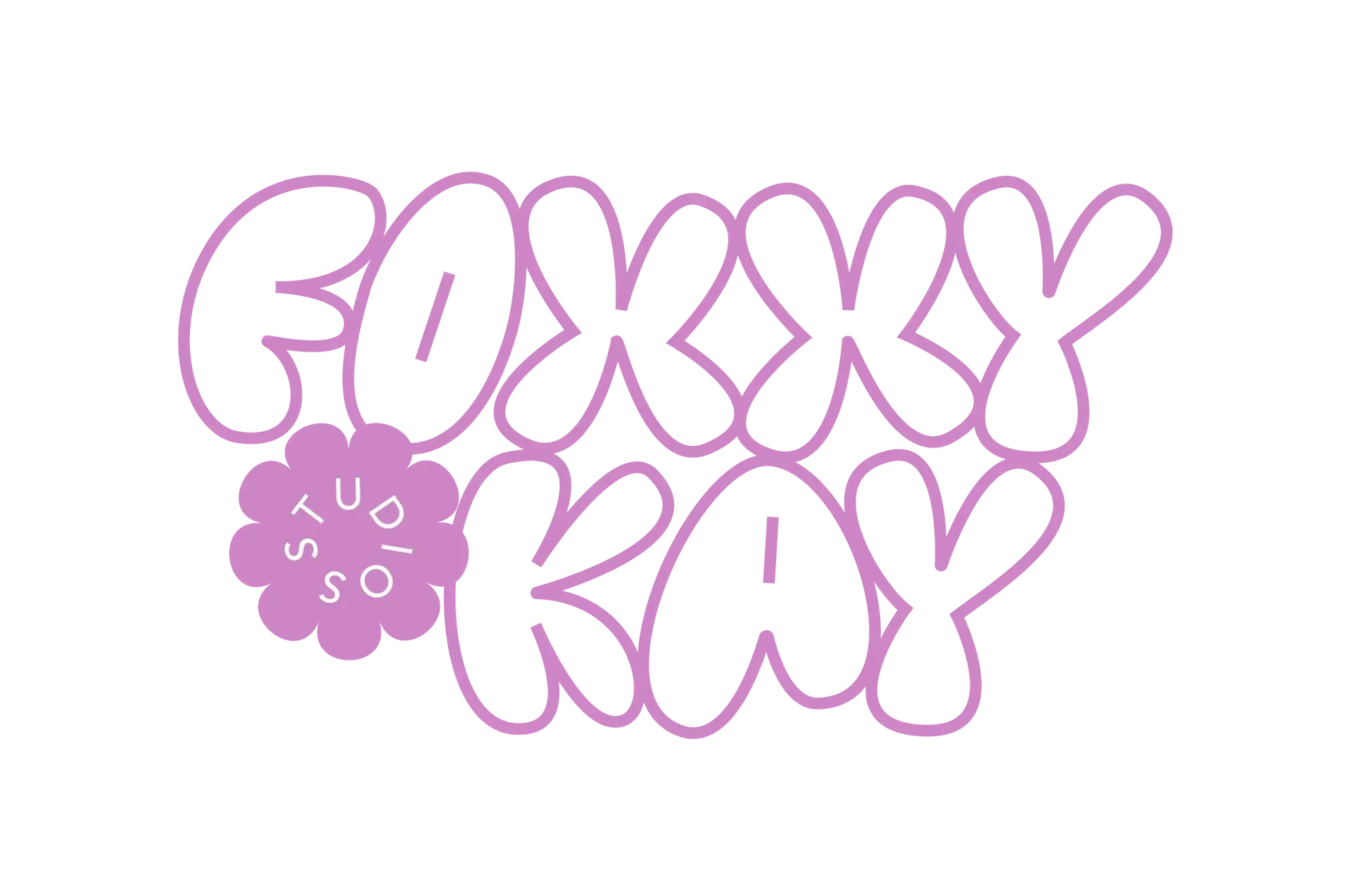 Foxxy Kay Studios primary logo pink