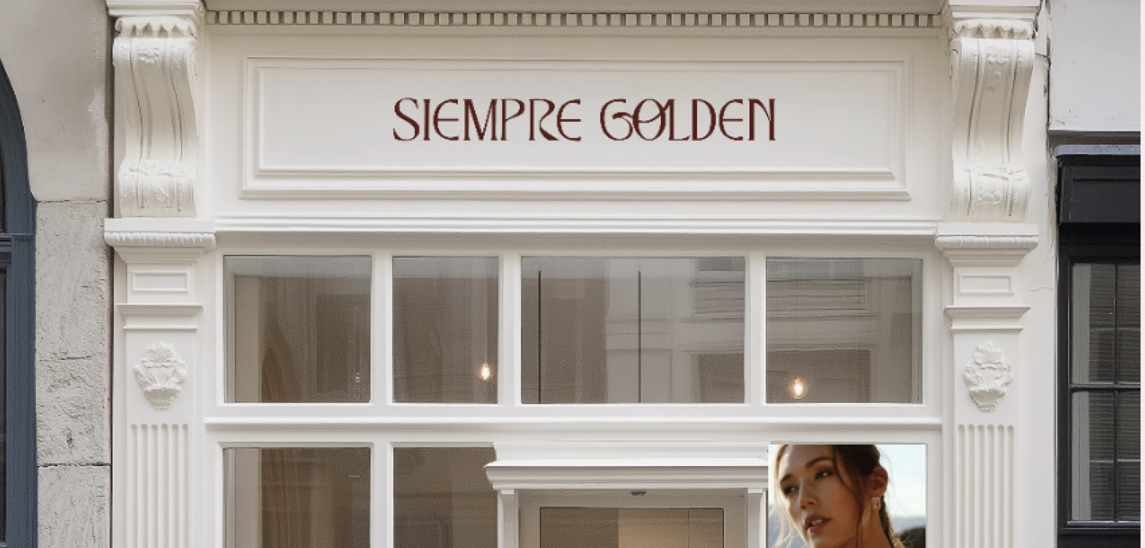 Siempre Golden storefront exterior with logo signage